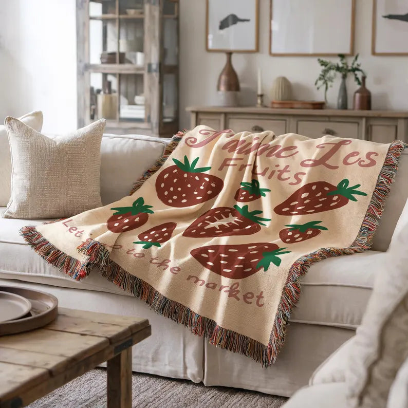 Strawberry Market Blanket