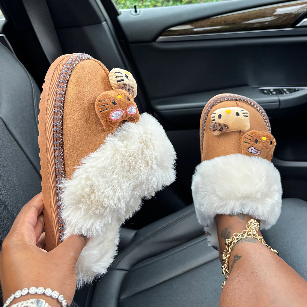 Lush™ Cozy Kitty Slippers